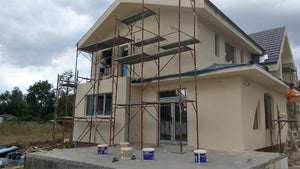 Application d'enduit décoratif siliconé pour la construction de la maison à Saftica thumbnail