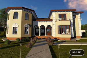 Grande Maison en Ossature Métallique Moderne à Étage 028 - photo façade maison 1 thumbnail