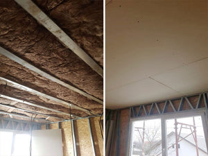 Cloisons intérieures pour les murs et les plafonds du projet de maison de 155 mètres carrés thumbnail