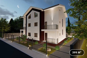 Maison Ossature Métallique Duplex Moderne Sur 3 Niveaux 066 - photo maison extérieur 1 thumbnail