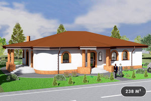 Maison Ossature Métallique Traditionnelle Avec Terrasse 004 - photo facade maison 1 thumbnail