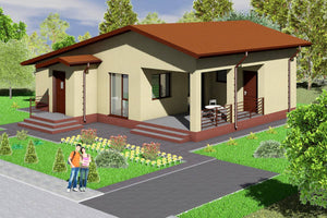 Maison à Ossature Métallique Sur 1 Niveau 120m2 Terrasse 002 - photo façade moderne maison 2 thumbnail