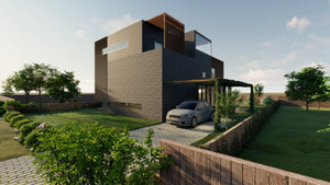 Maison en structure métallique à Otopeni, revêtement extérieur en fibrociment thumbnail