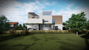 Imperméabilisation de la fondation et coulée de la dalle à la cote zéro pour la villa sur structure métallique thumbnail