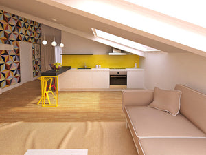 Aménagement intérieur d'un grenier de 55 mètres carrés à Bucarest thumbnail
