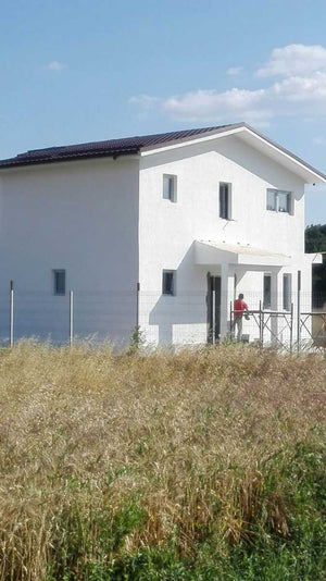 Application d'enduit décoratif siliconé pour la maison en métal à Domnesti thumbnail