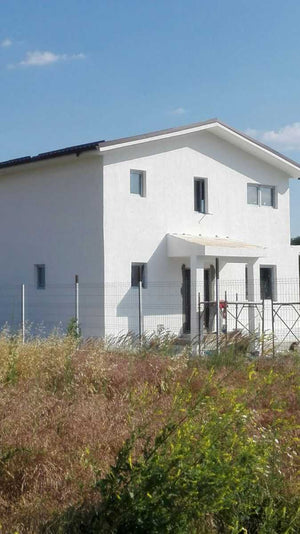 Application d'enduit décoratif siliconé pour la maison en métal à Domnesti thumbnail
