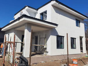 Application d'enduit décoratif structuré pour la construction de la maison thumbnail