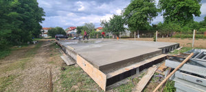 Armature et coulage de la dalle de fondation pour une maison de plain-pied dans le département d'Ilfov, Snagov thumbnail