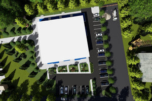 Bâtiment Métallique Commercial Rez de Chaussée Modèle 006 - photo toit bâtiment thumbnail