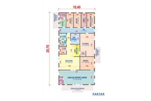 Petit Bâtiment Métallique Commercial avec 1 Niveau Projet 08 - plan du bâtiment thumbnail