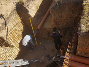 Construction d'une chambre technique souterraine pour la distribution du collecteur d'eau thumbnail