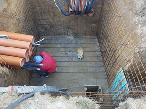 Construction d'une chambre technique souterraine pour la distribution du collecteur d'eau thumbnail