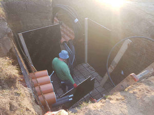 Construction d'une chambre technique souterraine pour la distribution du collecteur d'eau thumbnail