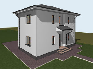 Maison sur un squelette métallique étape de montage du chauffage par le sol thumbnail