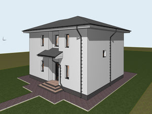 Maison sur un squelette métallique étape de montage du chauffage par le sol thumbnail