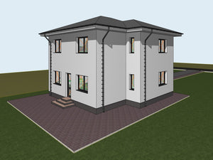 Maison sur un squelette métallique étape de montage du chauffage par le sol thumbnail