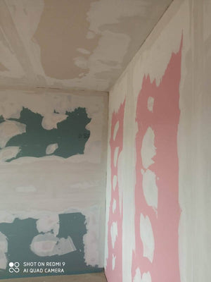 Maison avec structure en acier, ponçage et enduisage des murs intérieurs et des plafonds thumbnail