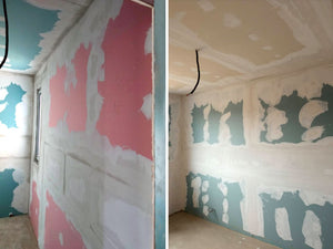 Maison avec structure en acier, ponçage et enduisage des murs intérieurs et des plafonds thumbnail