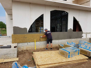 Revêtement extérieur en laine de basalte de 100 mm, projet maison Fireproof Saftica thumbnail