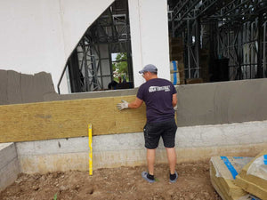 Revêtement extérieur en laine de basalte de 100 mm, projet maison Fireproof Saftica thumbnail