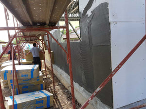 Revêtement extérieur en laine de basalte de 100 mm, projet maison Fireproof Saftica thumbnail