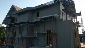 Revêtement extérieur en laine de basalte de 100 mm, projet maison Fireproof Saftica thumbnail