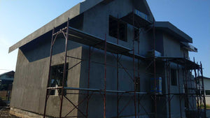 Revêtement extérieur en laine de basalte de 100 mm, projet maison Fireproof Saftica thumbnail