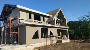 Revêtement extérieur en laine de basalte de 100 mm, projet maison Fireproof Saftica thumbnail