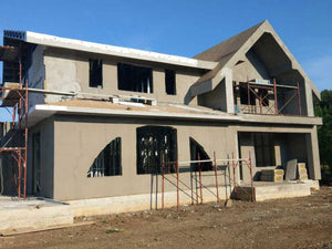 Revêtement extérieur en laine de basalte de 100 mm, projet maison Fireproof Saftica thumbnail