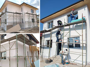 Maison sur structure métallique, finition des façades avec enduit décoratif extérieur thumbnail