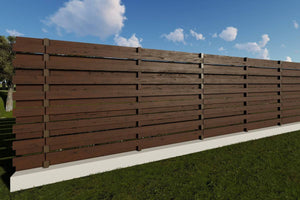 Clôture de Maison de Latte de Bois Horizontale Modèle GA02 - photo modèle de clôture 1 thumbnail