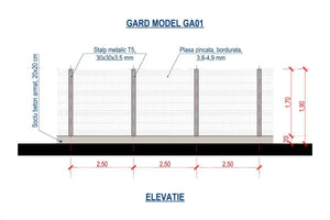 Clôture de Maison en Treillis Soudé Modèle Moderne GA01 - clôture design thumbnail