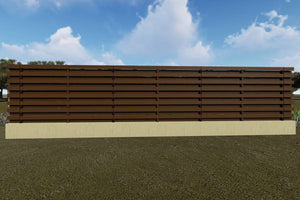 Clôture Maison Moderne avec Panneaux Bois Projet GA03 - modèle de clôture image 2 thumbnail