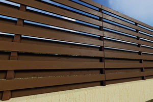Clôture Maison Moderne avec Panneaux Bois Projet GA03 - modèle de clôture image 3 thumbnail