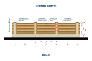 Clôture Maison en Tressage de Panneaux en Bois Naturel GA04 - clôture design thumbnail