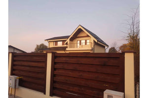 Clôture Maison en Tressage de Panneaux en Bois Wengé GA04 - modèle de clôture image 6 thumbnail