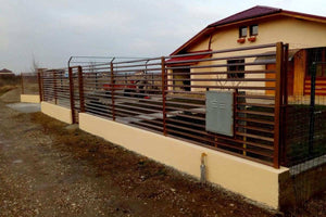 Clôture pour Maison en Fer avec Fondation en Béton GA06 - image modèle de clôture 5 thumbnail