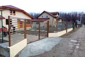 Clôture pour Maison en Fer avec Fondation en Béton GA06 - image modèle de clôture 7 thumbnail