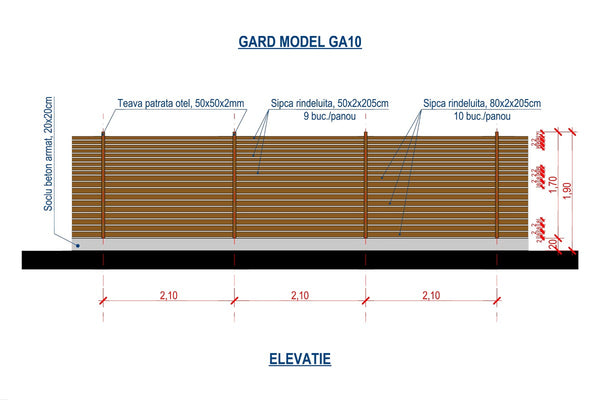 Clôture Maison avec Ganivelles Bois et Poteaux en Acier GA10 - clôture design