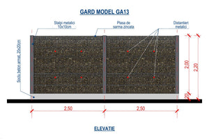 Clôture de Maison Gabion en Treillis Soudé Galvanisé GA13 - clôture design thumbnail