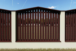 Clôture pour Maison Panneau Moderne Bois Vertical Model GA17 - photo modèle de clôture 2 thumbnail