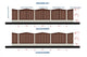 Clôture pour Maison Panneau Moderne Bois Vertical Model GA17 - design de clôture