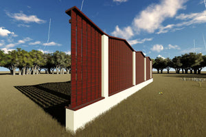 Clôture pour Maison Panneau Moderne Bois Vertical Model GA17 - photo modèle de clôture 3 thumbnail