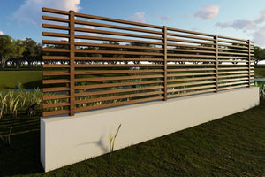 Clôture pour Maison en Fer avec Fondation en Béton GA06 - image modèle de clôture 1 thumbnail