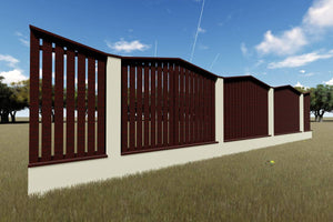 Clôture pour Maison Panneau Moderne Bois Vertical Model GA17 - photo modèle de clôture 1 thumbnail