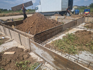 Coffrage, armature et coulage de poutres de fondation pour une maison dans le département d'Ilfov thumbnail