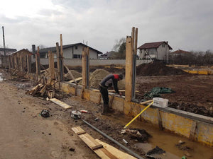 Coffrage du socle et des poteaux en béton et en bois GA04 thumbnail