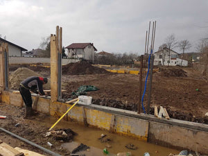 Coffrage du socle et des poteaux en béton et en bois GA04 thumbnail
