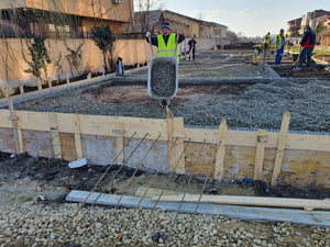 Compactage de la fondation pour la structure métallique de la halle de 480 mètres carrés thumbnail